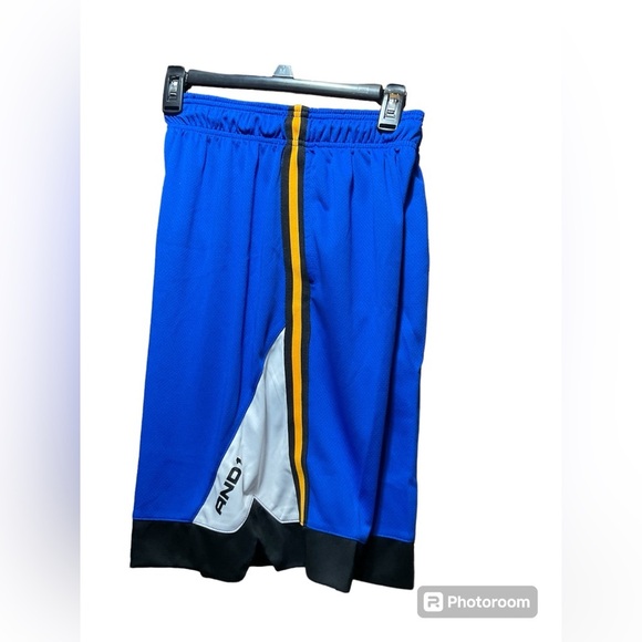 And1 Men’s Vital Blue Active Side Strips Basketball Shorts, Small - Picture 2 of 6